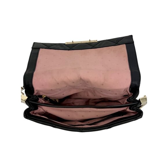 Kate Spade New York Emerson Place Lenia Black Quilted Leather Shoulder Bag - Picture 16 of 16